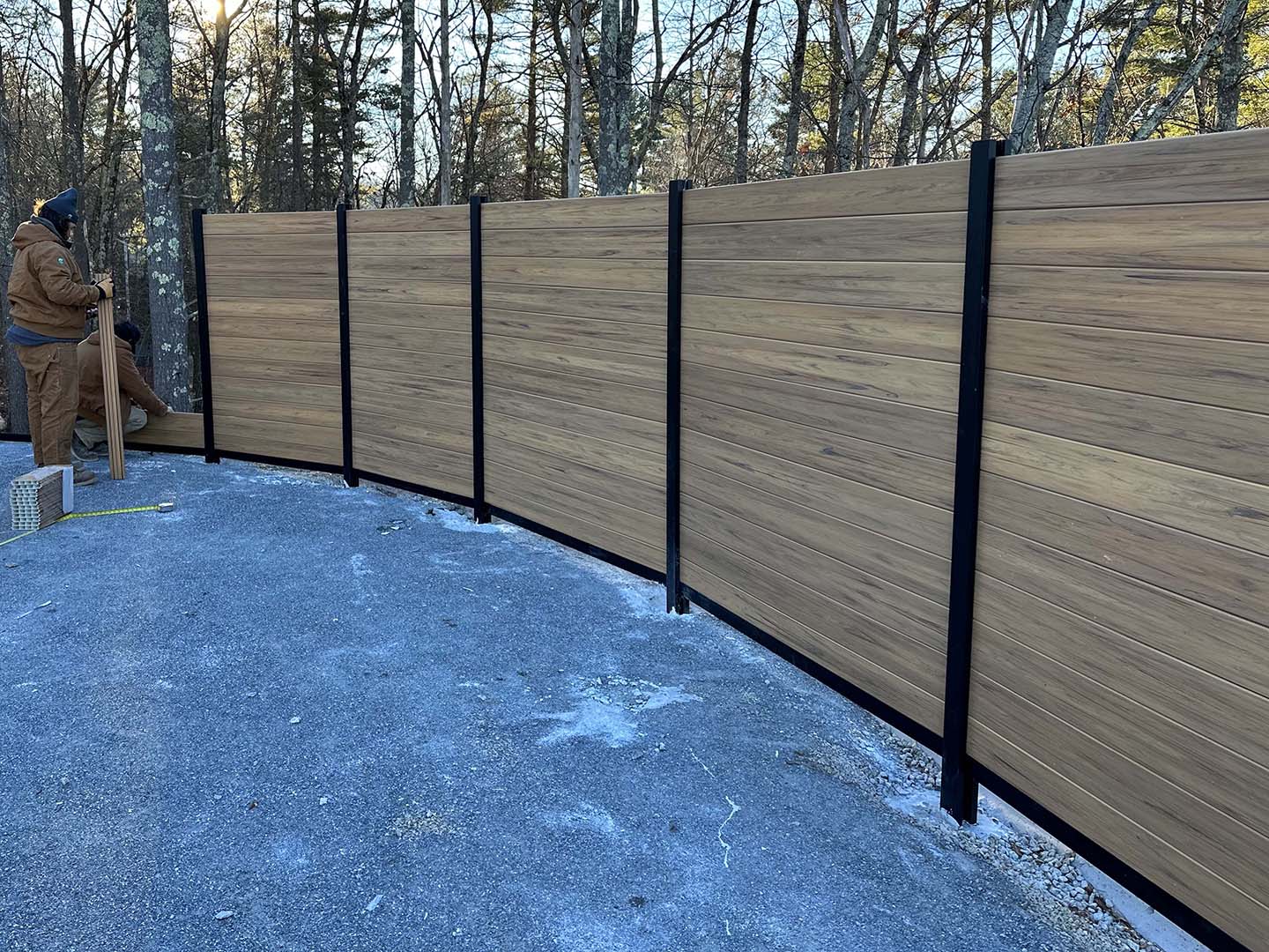 Cedar custom wood fencing in Methuen Massachusetts