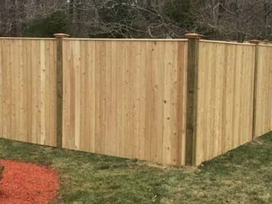 Pelham NH cap and trim style wood fence